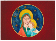 Madonna and Child Children's Rosary Christmas Cards (Box of 25)